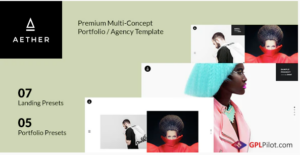 AETHER - Minimal & Enjoyable Multi-Concept Portfolio / Agency Template