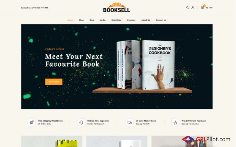 Booksell - Books & Stationery Store WooCommerce Theme