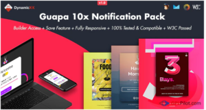 Guapa - Pack of 10 Notification Emails + Online Builder