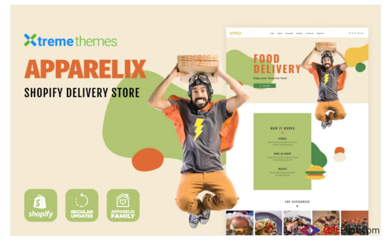 Apparelix Food Delivery Shopify Theme