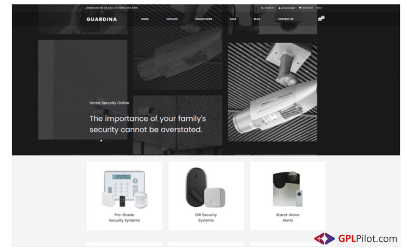 Guardina - Security eCcommerce Modern Shopify Theme