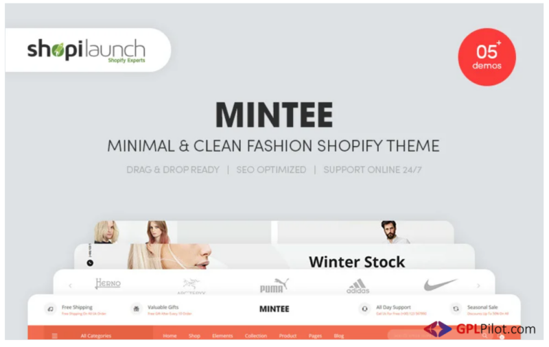 MINTEE - Minimal & Clean Fashion Shopify Theme