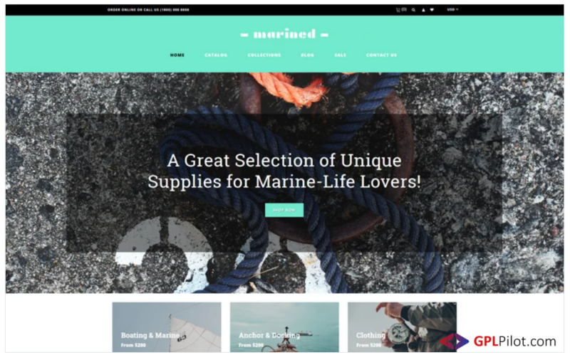 Marined - Boating Accessories Clean Shopify Theme