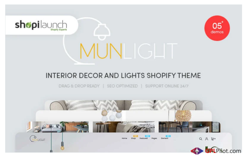 Munlight - Interior Decor and Lights Shopify Theme