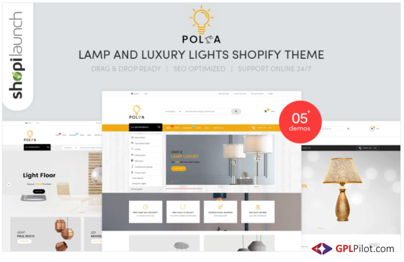 Polka - Lamp and Luxury Lights Responsive Shopify Theme