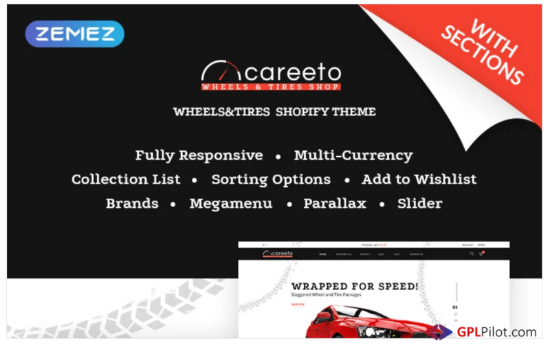 Careeto - Fancy Car Parts Online Store Shopify Theme