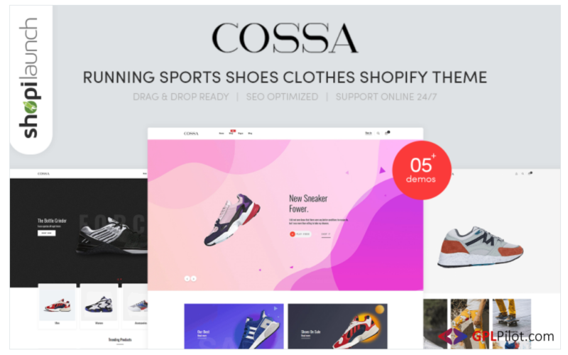 Cossa - Running Shoes, Sports Shoes & Clothes Shopify Theme