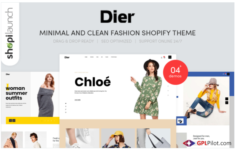 Dier - Minimal & Clean Fashion Shopify Theme