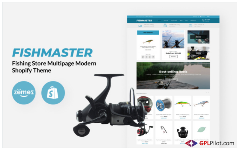 Fishmaster - Fishing Store Multipage Modern Shopify Theme