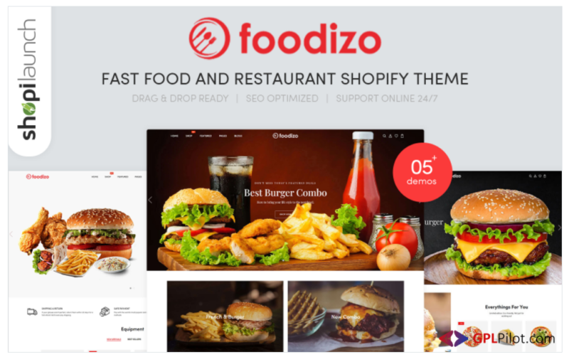 Foodizo - Fast Food & Restaurant Responsive Shopify Theme