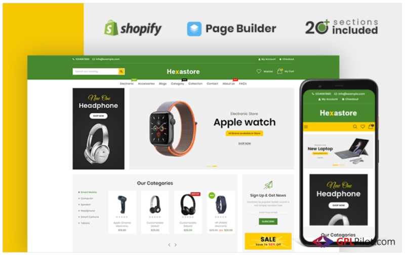 Hexastore Electronics Shopify Theme