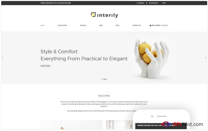 Interily - Interior and Furniture Elegant Multipage Shopify Theme