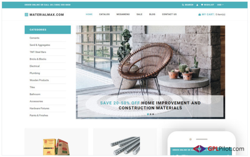Materialmax - Building Materials Responcive Clear Shopify Theme