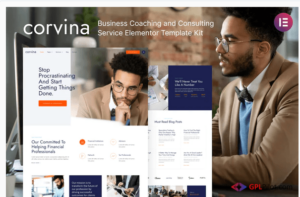 Corvina – Business Coaching & Consulting Service Elementor Template Kit