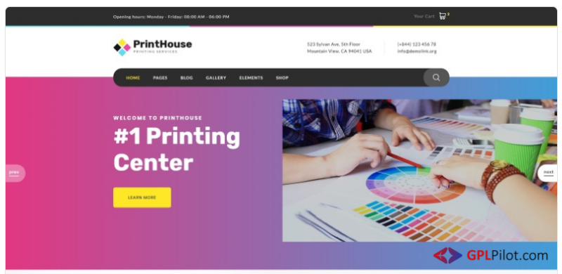 Print House - Print Shop Multipage Modern HTML Website Template 1.0