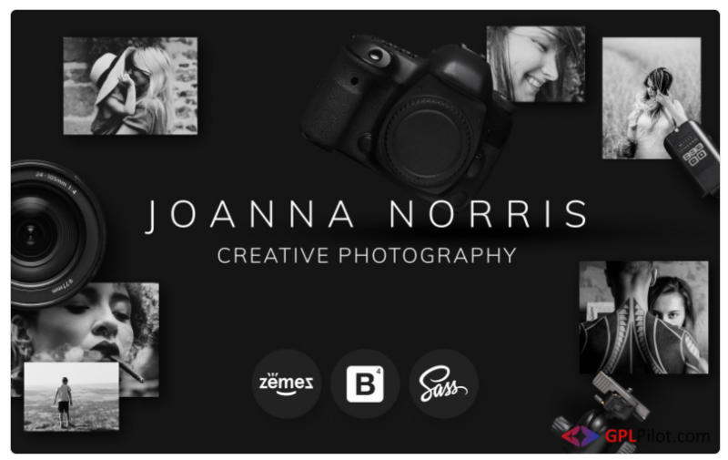 Joanna Norris - Photographer Portfolio Website Template 1.0