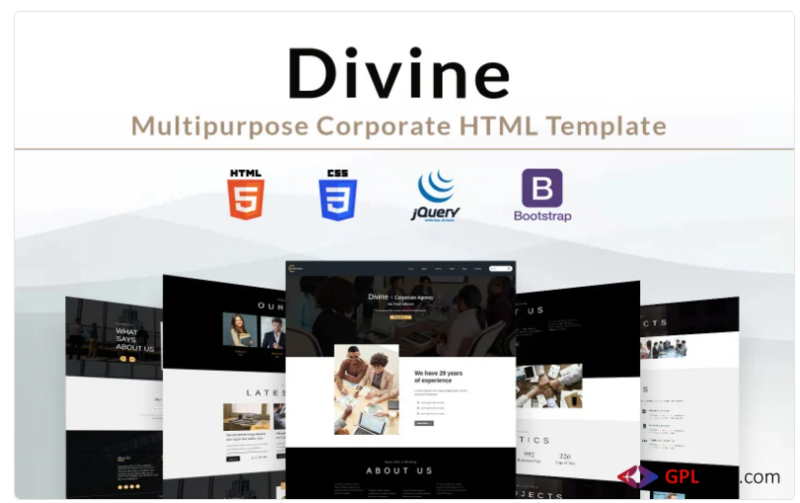 Divine - Multipurpose Corporate HTML Website Template 1.0