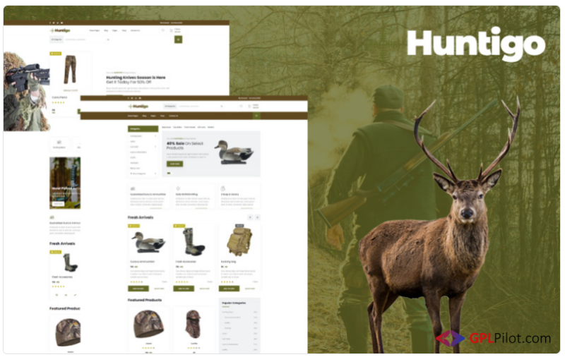 Huntigo - Hunting & Ammunition HTML Website Template 1.0