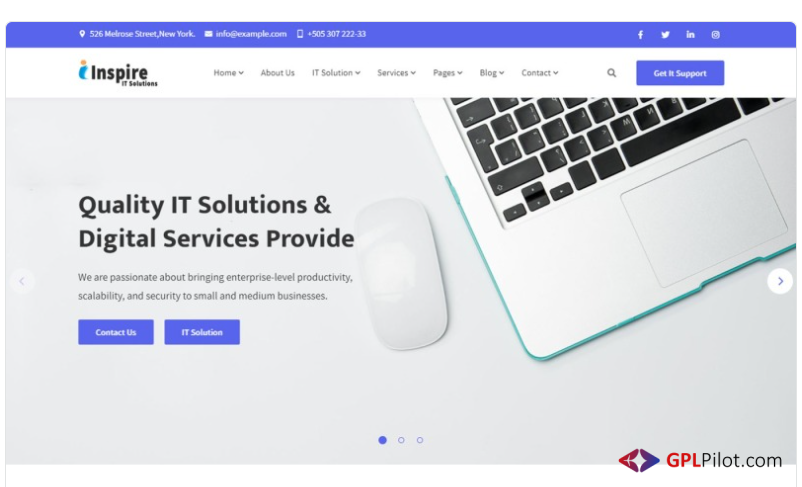 Inspire - IT Solution For Your Business Website Template 1.0 1 Inspire - IT Solution For Your Business Website Template 1.0