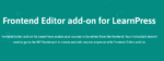 LearnPress Frontend Editor 4.0.7