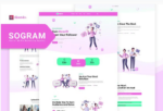 Sogram - Social Media Marketing Agency Elementor Template Kit