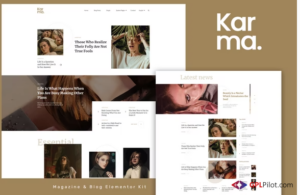Karma - Blog & Magazine Elementor Template Kit
