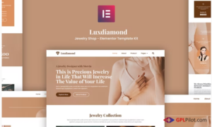 Luxdiamond - Jewelry Shop Elementor Template Kit