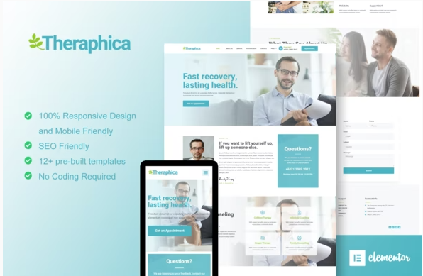 Therapica - Mental Health & Psychologist Elementor Template Kit 1 Therapica - Mental Health & Psychologist Elementor Template Kit