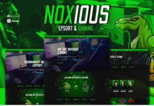 Noxious - Esport & Gaming Elementor Template kit
