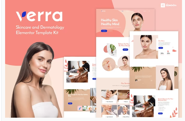 Verra - Skincare & Dermatology Elementor Template Kit 1 Verra - Skincare & Dermatology Elementor Template Kit