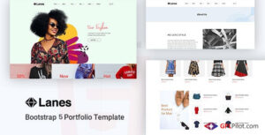 Lanes - Fashion Minimal Website Template Based on Bootstrap