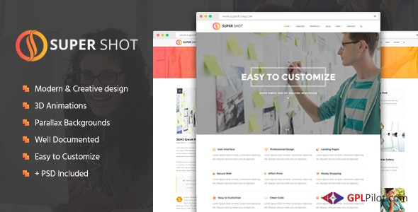 SuperShot - Creative Agency Landing Page 1 SuperShot - Creative Agency Landing Page
