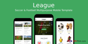 League - Soccer & Football Multipurpose Mobile Template