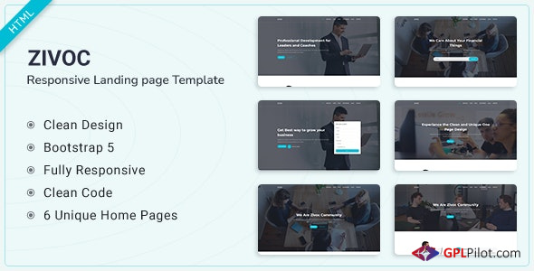 Zivoc - Bootstrap 5 Landing Page Template 1 Zivoc - Bootstrap 5 Landing Page Template