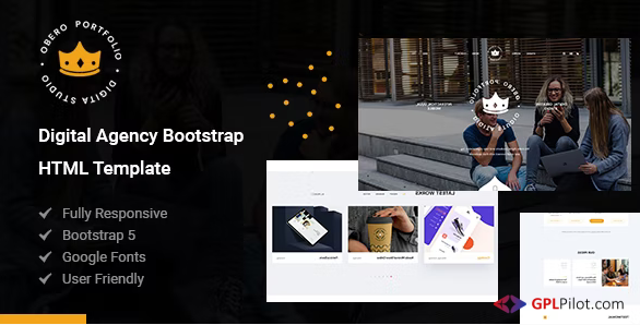 Obero - Digital Agency Bootstrap HTML Template 1 Obero - Digital Agency Bootstrap HTML Template