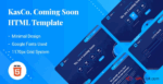 KasCo - Creative Coming Soon HTML5 Template
