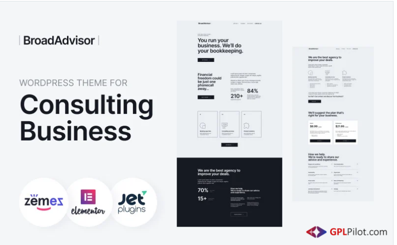 BroadAdvisor - WordPress Theme for Consulting Business