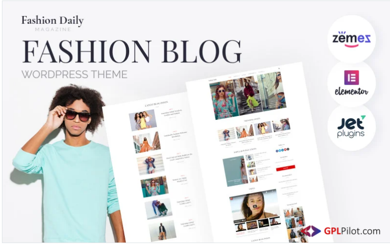 Fashion Daily - Fashion Blog WordPress Elementor Theme