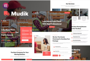 Mudik - Moving & Transportation Services Elementor Template Kit