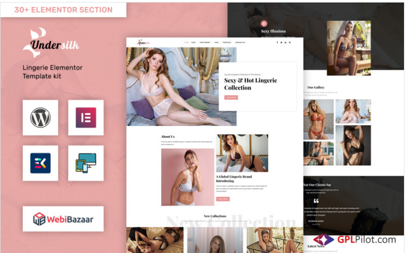 UnderSlik - Lingerie WordPress Theme