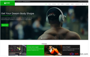 tGymm - Gym and Sport WordPress Theme