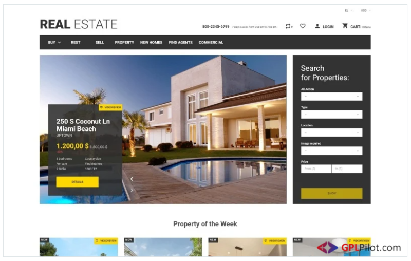 Real Estate Business PrestaShop Theme