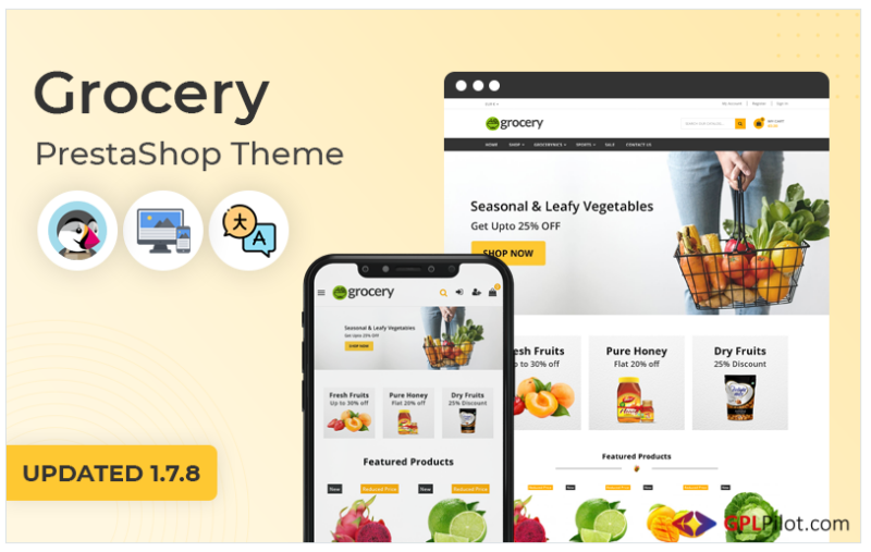 Grocery - Premium Grocery Store Prestashop Theme