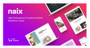 Naix - Creative & High Performance Portfolio WordPress Theme