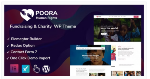 Poora - Fundraising & Charity WordPress Theme