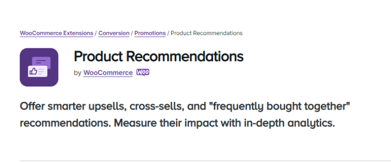 WooCommerce – Product Recommendations 3.0.6