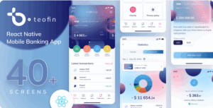 Teofin - Mobile Banking App React Native Expo Template