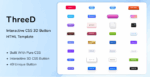 Interactive CSS 3D Button HTML Template - ThreeD