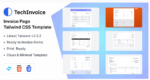 TechInvoice - Invoice Page Tailwind CSS 3 HTML Template
