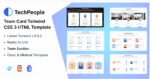 TechPeople - Team Cards Tailwind CSS 3 HTML Template